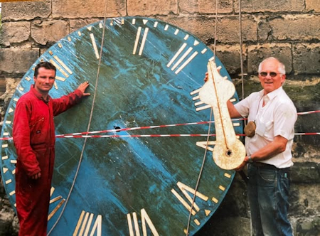 painting the clock face